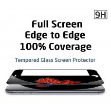 iPhone 6 6s 4.7 - Anti-Glare 3D Edge-to-Edge Curved Full Screen Tempered Glass Screen Protector - Black